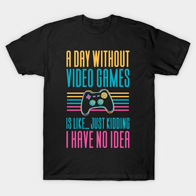 Gaming Gamer Video Games T-Shirt by Aajos